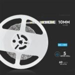 LED Ταινία  8W V-TAC 400lm/m Πολύχρωμη RGB+W Θερμό 3000K 5 Μέτρα – 212553