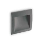 IDEAL LUX Χωνευτό Φωτιστικό Τοίχου WIRE LED 4W 3000K IP65 Χρώματος Ανθρακί  – 255514