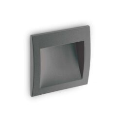 IDEAL LUX Χωνευτό Φωτιστικό Τοίχου WIRE LED 4W 3000K IP65 Χρώματος Ανθρακί  – 255514