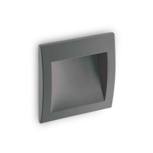 IDEAL LUX Χωνευτό Φωτιστικό Τοίχου WIRE LED 4W 3000K IP65 Χρώματος Ανθρακί  – 255514