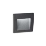 IDEAL LUX Χωνευτό Φωτιστικό Τοίχου WIRE LED 1,5W 3000K IP65 Χρώματος Ανθρακί – 255521
