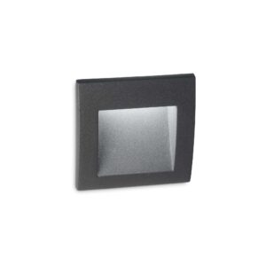 IDEAL LUX Χωνευτό Φωτιστικό Τοίχου WIRE LED 1,5W 3000K IP65 Χρώματος Ανθρακί – 255521