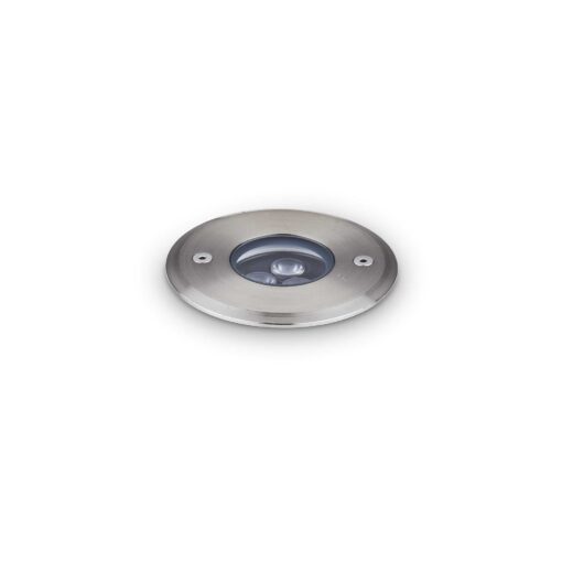IDEAL LUX Χωνευτό Φωτιστικό Δαπέδου Κήπου FLOOR LED 3W 3000K IP67 Χρωμίου – 255651
