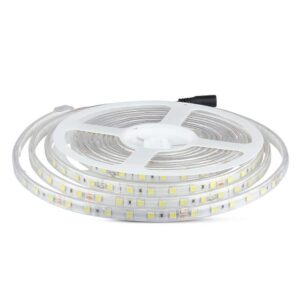 LED Ταινία 9W 24V V-TAC Dimmable 1000lm/m Αδιάβροχη IP65 Ψυχρό 6400K 5 Μέτρα – 2564