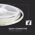 LED Ταινία 9W 24V V-TAC Dimmable 1000lm/m Αδιάβροχη IP65 Ψυχρό 6400K 5 Μέτρα – 2564