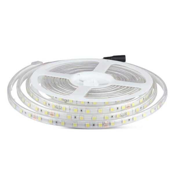 LED Ταινία 9W 24V V-TAC Dimmable 1000lm/m Αδιάβροχη IP65 Ψυχρό 6400K 5 Μέτρα – 2564