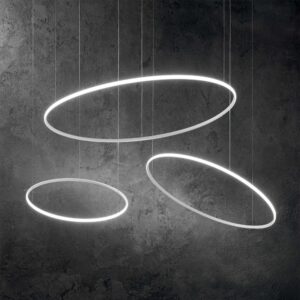 IDEAL LUX Κρεμαστό Φωτιστικό Οροφής HULAHOOP LED 31W 3000K Λευκού Χρώματος – 258775
