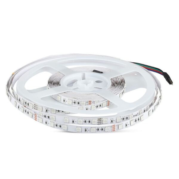 LED Ταινία 9W 24V V-TAC 1000lm/m Πολύχρωμη RGB 5 Μέτρα – 212591