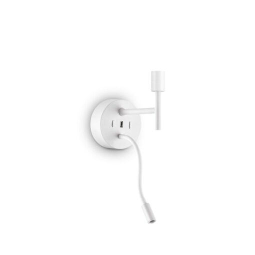 IDEAL LUX Επιτοίχιο Φωτιστικό SET UP 1xE27 Λευκού Χρώματος – 259819