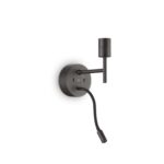 IDEAL LUX Επιτοίχιο Φωτιστικό SET UP 1xE27 Μαύρου Χρώματος – 259826