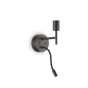 IDEAL LUX Επιτοίχιο Φωτιστικό SET UP 1xE27 Μαύρου Χρώματος – 259826