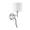 IDEAL LUX Επιτοίχιο Φωτιστικό SET UP 1xE27 Νίκελ Χρώματος – 259833