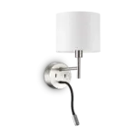IDEAL LUX Επιτοίχιο Φωτιστικό SET UP 1xE27 Νίκελ Χρώματος – 259833
