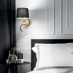 IDEAL LUX Επιτοίχιο Φωτιστικό SET UP 1xE27 Χρυσού Χρώματος – 259857