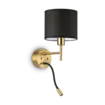 IDEAL LUX Επιτοίχιο Φωτιστικό SET UP 1xE27 Χρυσού Χρώματος – 259857