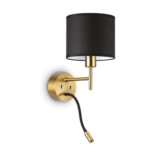 IDEAL LUX Επιτοίχιο Φωτιστικό SET UP 1xE27 Χρυσού Χρώματος – 259857