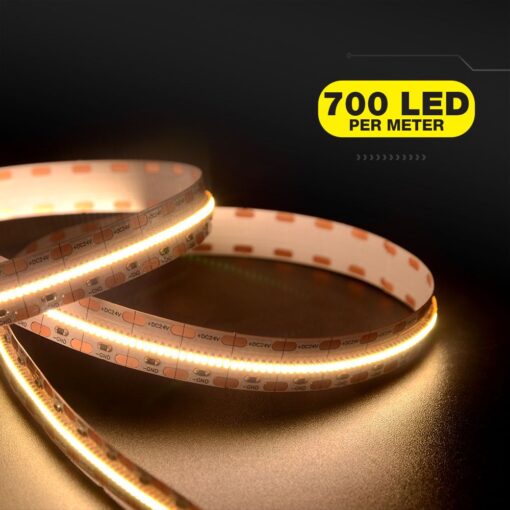 LED Ταινία 21W V-TAC Dimmable 24V 2000lm/m CRI >90 Ψυχρό Λευκό 6400K 5 Μέτρα – 2604