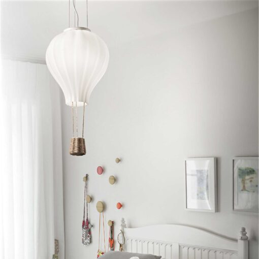IDEAL LUX Κρεμαστό Φωτιστικό DREAM 1xE27 Λευκού Χρώματος – 261195