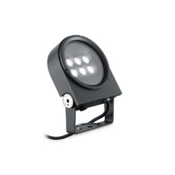 IDEAL LUX Προβολέας ULEX LED 15W 3000K IP65 Σκούρου Γκρι Χρώματος – 261294