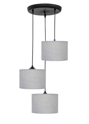 Φωτιστικό μοντέρνο οροφής 3φωτο ΗΚ-04 PENDEL 3L ΓΚΡΙ-BL – 14-0151