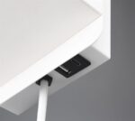 Φωτιστικό Τοίχου Λευκό Ματ COMFORT 1xE14 με USB & Ασύρματο Φορτιστή Trio Lighting – 262670131