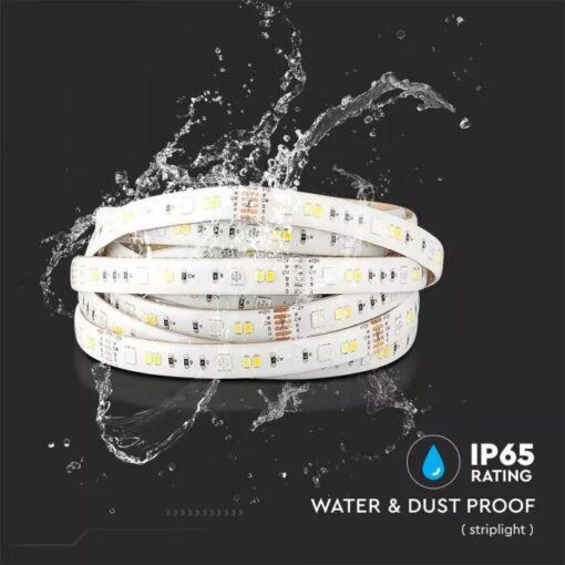 Wi-Fi Σετ 5 μέτρα Ταινίας LED 4W V-TAC IP65 Πολύχρωμη RGB+3000K-6400K Συμβατή Με Amazon Alexa & Google Home – 2628