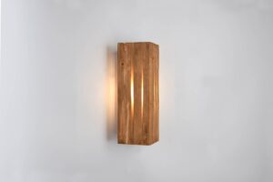 Επιτοίχιο Φωτιστικό σε σχήμα Γωνίας με Φυσικό Ξύλο KARUNI 1x E14 Trio Lighting – 263300130