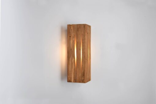 Επιτοίχιο Φωτιστικό σε σχήμα Γωνίας με Φυσικό Ξύλο KARUNI 1x E14 Trio Lighting – 263300130
