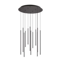 IDEAL LUX Κρεμαστό Φωτιστικό Οροφής FO LED 25W 3000K Μαύρου Χρώματος – 263434