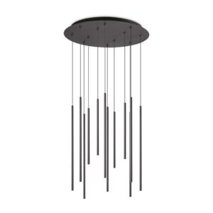 IDEAL LUX Κρεμαστό Φωτιστικό Οροφής FO LED 25W 3000K Μαύρου Χρώματος – 263434