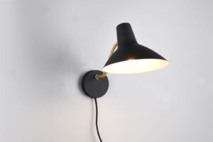 Φωτιστικό Τοίχου Μαύρο-Χρυσό Μεταλλικό TRAVELLER 1xE27 Trio Lighting – 263470180