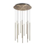 IDEAL LUX Κρεμαστό Φωτιστικό FO LED 25W 3000K Ορείχαλκου – 263663