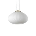 IDEAL LUX Κρεμαστό Φωτιστικό PLISSE 1XE27 Χρυσού Χρώματος – 264547