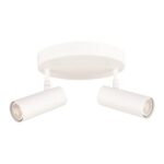 ΣΠΟΤ ΟΡΟΦΗΣ ΡΟΖΕΤΑ ΔΙΠΛΗ GU10 SLIM ΛΕΥΚΗ EUROLAMP 145-25002