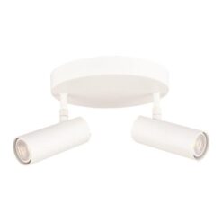 ΣΠΟΤ ΟΡΟΦΗΣ ΡΟΖΕΤΑ ΔΙΠΛΗ GU10 SLIM ΛΕΥΚΗ EUROLAMP 145-25002
