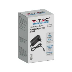 Τροφοδοτικό για LED 42W 12V IP44 Πλαστικό V-TAC – 2672