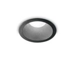 IDEAL LUX Χωνευτό Φωτιστικό Οροφής GAME ROUND LED 11W 4000K IP40 Μαύρου Χρώματος – 267968