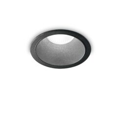 IDEAL LUX Χωνευτό Φωτιστικό Οροφής GAME ROUND LED 11W 4000K IP40 Μαύρου Χρώματος – 267968