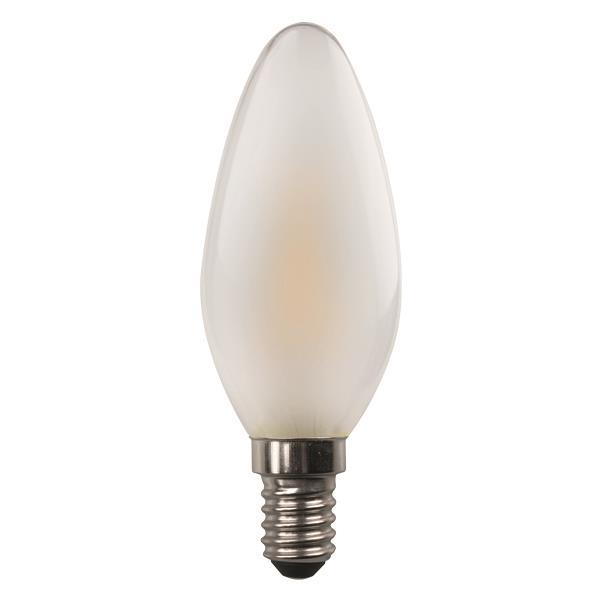 ΛΑΜΠΑ LED ΜΙΝΙΟΝ CROSSED FILAMENT 4.5W E14 4000K 220-240V FROST DIMMABLE EUROLAMP 147-78162