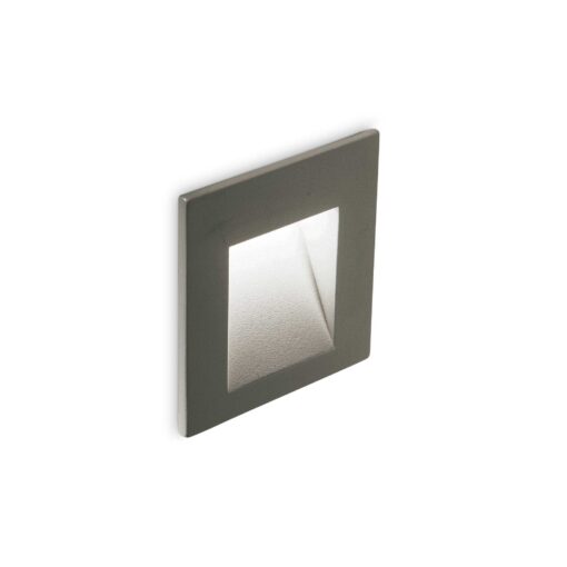 IDEAL LUX Χωνευτό Φωτιστικό Τοίχου BIT LED 2W 3000K IP65 Χρώματος Ανθρακί – 269009