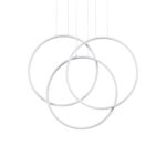 IDEAL LUX Κρεμαστό Φωτιστικό FRAME LED 82W 3000K Λευκού Χρώματος – 269351