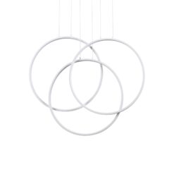 IDEAL LUX Κρεμαστό Φωτιστικό FRAME LED 82W 3000K Λευκού Χρώματος – 269351