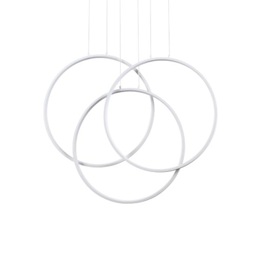 IDEAL LUX Κρεμαστό Φωτιστικό FRAME LED 82W 3000K Λευκού Χρώματος – 269351