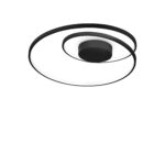 IDEAL LUX Φωτιστικό Οροφής OZ PL LED 48W 3000K Μαύρου Χρώματος – 304526