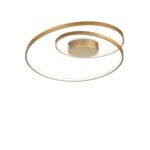 IDEAL LUX Φωτιστικό Οροφής OZ PL LED 48W 3000K Χρυσού Χρώματος – 269429