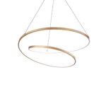 IDEAL LUX Κρεμαστό Φωτιστικό OZ SP LED 48W 3000K Χρυσού Χρώματος – 304564