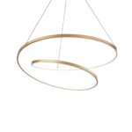 IDEAL LUX Κρεμαστό Φωτιστικό OZ SP LED 48W 3000K Χρυσού Χρώματος – 269443