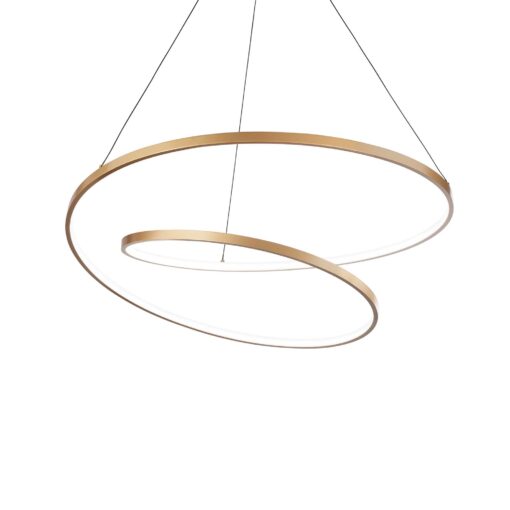 IDEAL LUX Κρεμαστό Φωτιστικό OZ SP LED 48W 3000K Χρυσού Χρώματος – 269443