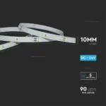 LED Ταινία 4W V-TAC Dimmable 24V 800lm/m CRI >90 Θερμό 3000K 5 Μέτρα – 2696