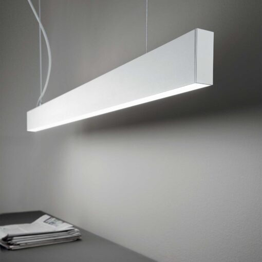 IDEAL LUX Κρεμαστό Φωτιστικό Οροφής STEEL LED 36W 4000K Λευκού Χρώματος – 270203